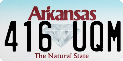 AR license plate 416UQM