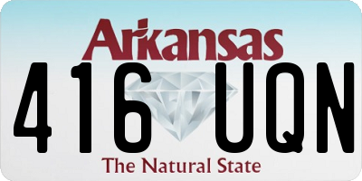 AR license plate 416UQN