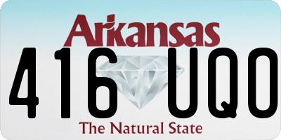 AR license plate 416UQO