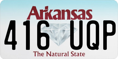AR license plate 416UQP