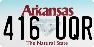 AR license plate 416UQR