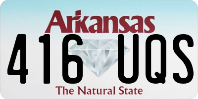 AR license plate 416UQS