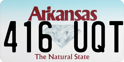 AR license plate 416UQT