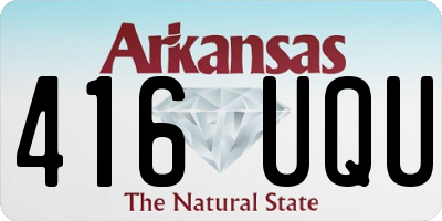 AR license plate 416UQU