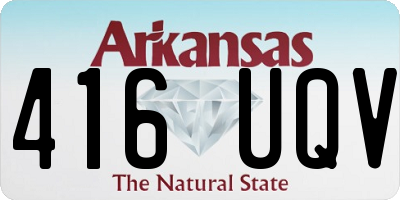 AR license plate 416UQV