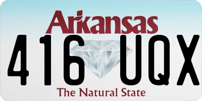AR license plate 416UQX
