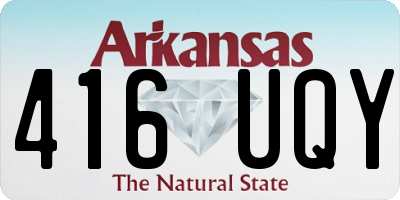 AR license plate 416UQY