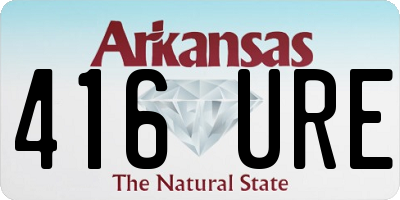 AR license plate 416URE