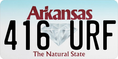AR license plate 416URF