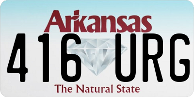 AR license plate 416URG