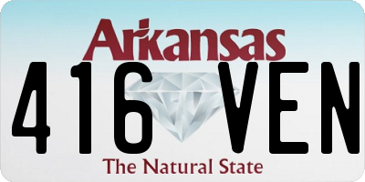 AR license plate 416VEN