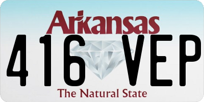 AR license plate 416VEP