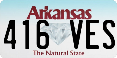 AR license plate 416VES