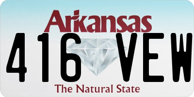 AR license plate 416VEW