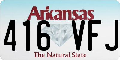 AR license plate 416VFJ