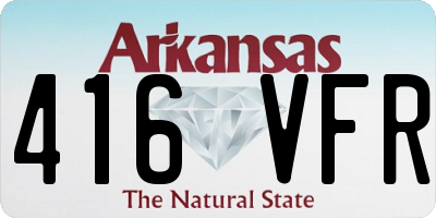 AR license plate 416VFR