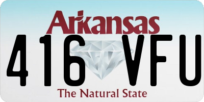 AR license plate 416VFU