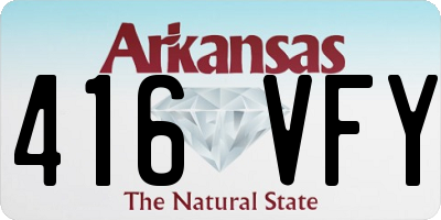 AR license plate 416VFY
