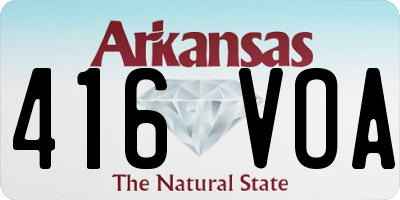AR license plate 416VOA