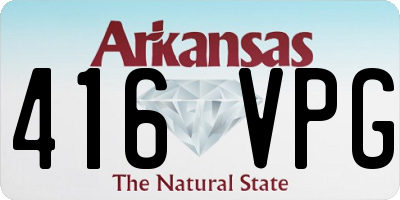 AR license plate 416VPG