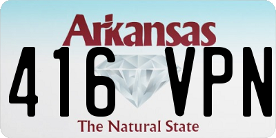 AR license plate 416VPN