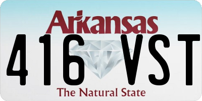 AR license plate 416VST