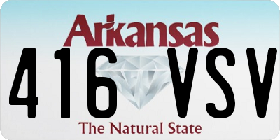 AR license plate 416VSV