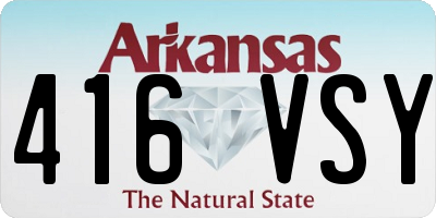 AR license plate 416VSY