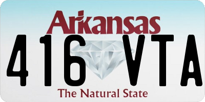 AR license plate 416VTA