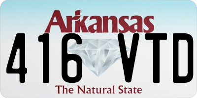 AR license plate 416VTD