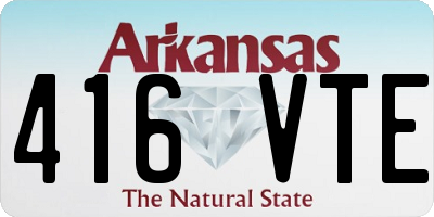AR license plate 416VTE