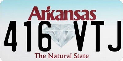 AR license plate 416VTJ