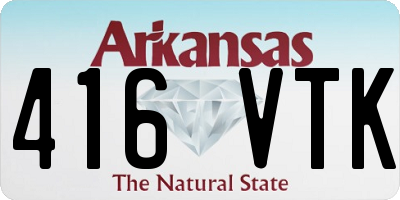 AR license plate 416VTK