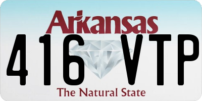 AR license plate 416VTP