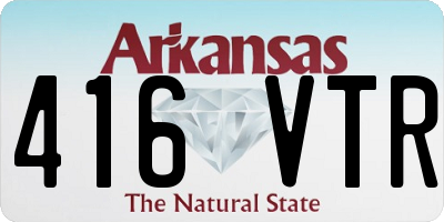 AR license plate 416VTR