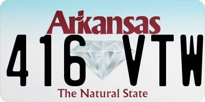 AR license plate 416VTW