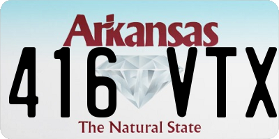 AR license plate 416VTX