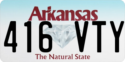 AR license plate 416VTY