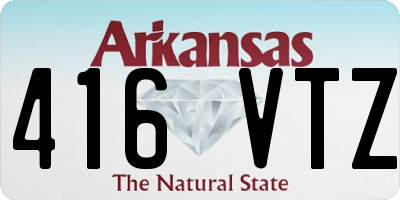 AR license plate 416VTZ