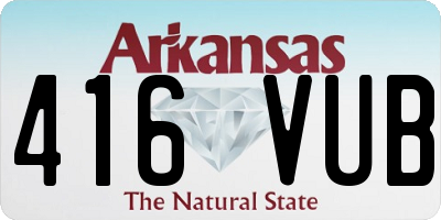 AR license plate 416VUB