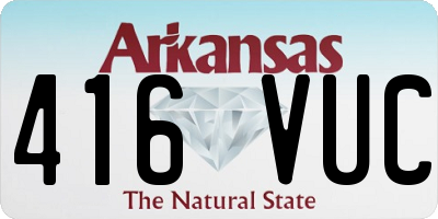 AR license plate 416VUC