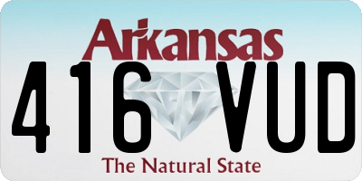 AR license plate 416VUD