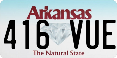AR license plate 416VUE