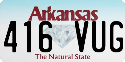 AR license plate 416VUG