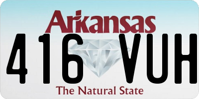 AR license plate 416VUH