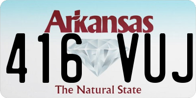 AR license plate 416VUJ