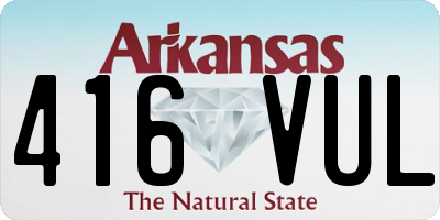 AR license plate 416VUL