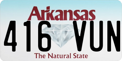 AR license plate 416VUN