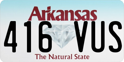 AR license plate 416VUS