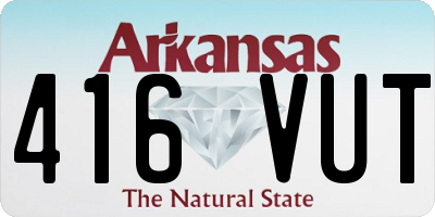 AR license plate 416VUT